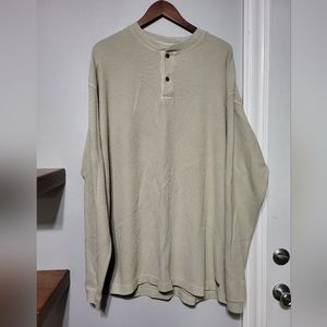 NWT Woolrich Thermal Henley Tan Top Men's Size X-Large Tall